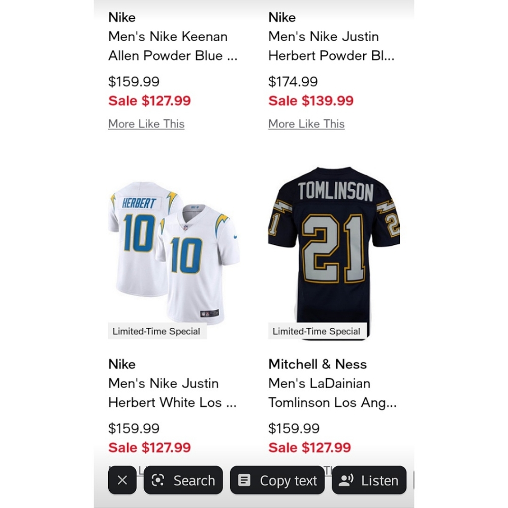 NFL Chargers Jersey, size L 2006-2007 season #21 L. Tomlinson - Picture 3 of 11
